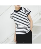 【ビーミングライフストアバイビームス/B:MING LIFE STORE by BEAMS】の【ソフトタッチ/コットン100%/ウォッシャブル/半袖】フレンチ モックネック プルオーバー 25SS お出かけ 体型カバー 着痩せ 人気、トレンドファッション・服の通販 founy(ファニー) ファッション Fashion レディースファッション Fashion for Women トップス・カットソー Cut & Sew Tops カジュアルプルオーバー・ニットトップス Pullovers & Knit Tops / Casual Pullovers ウォッシャブル Machine Washable カーゴパンツ Cargo Pants, Utility Pants コンパクト Compact, Small Size スラックス Slacks, Dress Pants スリーブ Sleeve, Long Sleeve / Short Sleeve デニム Denim, Jeans Material バランス Balance, Style Balance フレンチ French, French Style ボトム Bottoms, Lower Wear 半袖 Short Sleeve, Half Sleeve モックネック Mock Neck, Short Turtleneck エレガント 上品 Elegant 2025年 2025 2025春夏・S/S Spring/Summer 2025 SS25 thumbnail OFF WHITE*NAVY|ID: prp329100004529338 ipo3291000000033458309
