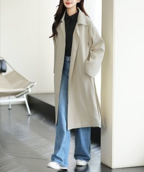 【アミュレット/Amulet】の【Amulet】ステンカラーロングコート 人気、トレンドファッション・服の通販 founy(ファニー) ファッション Fashion レディースファッション WOMEN アウター Coat Outerwear コート Coats シンプル Simple チェック Check ベーシック Basic |ID:prp329100004529340
