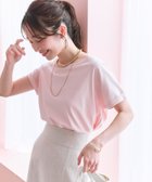 【ラブティックボンボン/La boutique BonBon】の【名品・二の腕すっきり見え】ターンバックスリーブカットソー 人気、トレンドファッション・服の通販 founy(ファニー) ファッション Fashion レディースファッション Ladies' Fashion Online トップス・カットソー Tops/Tshirt カットソー Cut and Sewn おすすめ Recommend インナー Inner カットソー Cut And Sew ショルダー Shoulder シルケット Mercerization ドロップ Drop ボトム Bottom thumbnail ピンク|ID: prp329100004529341 ipo3291000000032680491