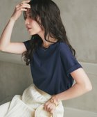 【ラブティックボンボン/La boutique BonBon】の【名品・二の腕すっきり見え】ターンバックスリーブカットソー 人気、トレンドファッション・服の通販 founy(ファニー) ファッション Fashion レディースファッション Ladies' Fashion Online トップス・カットソー Tops/Tshirt カットソー Cut and Sewn おすすめ Recommend インナー Inner カットソー Cut And Sew ショルダー Shoulder シルケット Mercerization ドロップ Drop ボトム Bottom thumbnail ネイビー|ID: prp329100004529341 ipo3291000000032680499