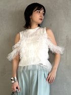 【フレイ アイディー/FRAY I.D】のチュールコンビ2wayトップス WHT[001]|ID: prp329100004529347 ipo3291000000032024544