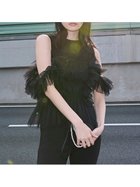 【フレイ アイディー/FRAY I.D】のチュールコンビ2wayトップス BLK[009]|ID: prp329100004529347 ipo3291000000032024546