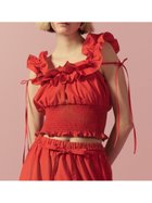 【リリーブラウン/Lily Brown】の2wayデコルテフリルトップス RED[046]|ID: prp329100004529352 ipo3291000000032082460