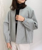 【その他のブランド/Other】のダンボールポンチ ノーカラーギャザーブルゾン 杢グレー|ID: prp329100004529353 ipo3291000000032024571