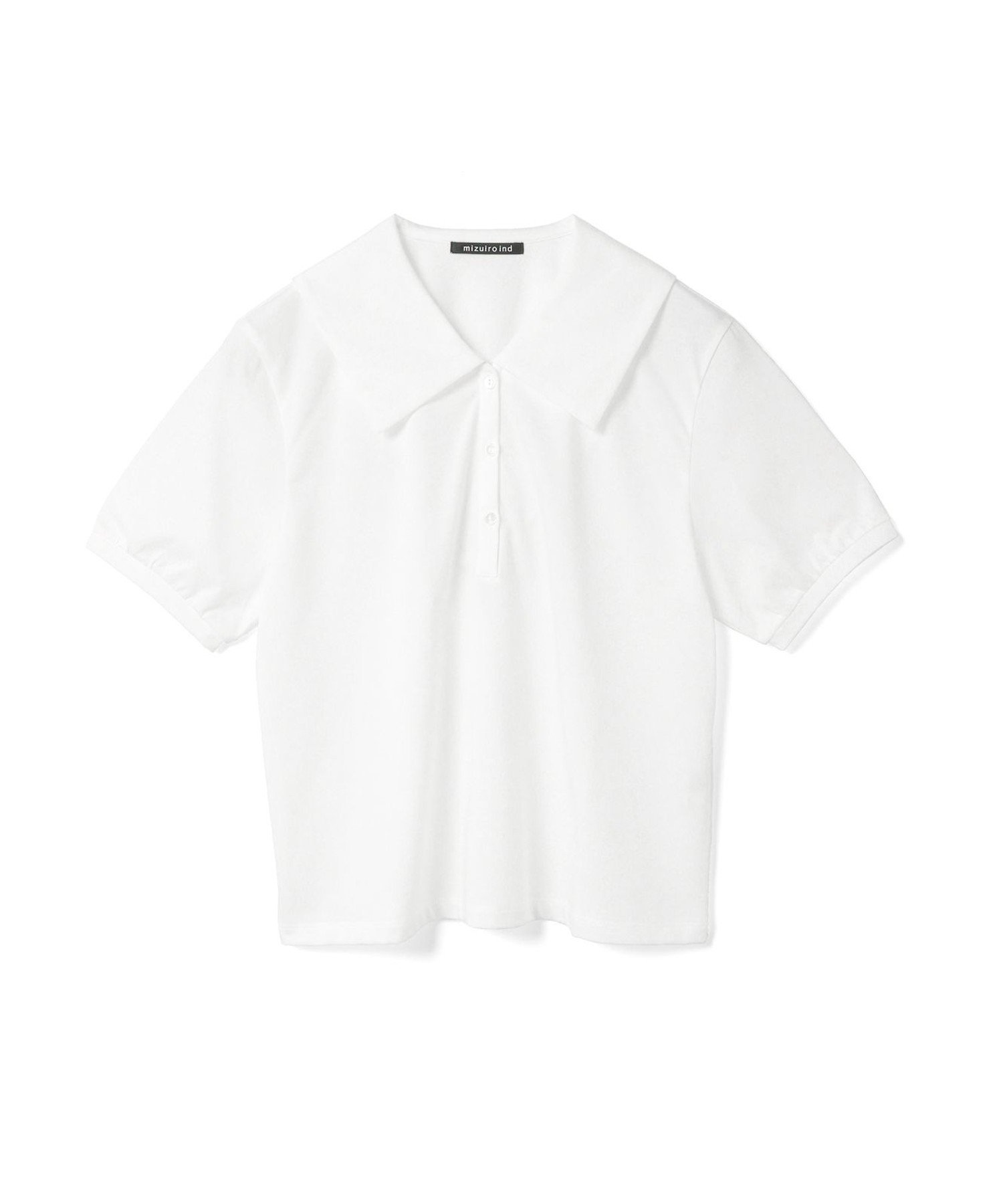 【マーコート/MARcourt】のmizuiro ind ワイドカラーポロシャツ インテリア・キッズ・メンズ・レディースファッション・服の通販 founy(ファニー) 　ファッション　Fashion　レディースファッション　WOMEN　トップス・カットソー　Tops/Tshirt　シャツ/ブラウス　Shirts/Blouses　ポロシャツ　Polo Shirts　カットソー　Cut And Sew　プレミアム　Premium　ベーシック　Basic　ポケット　Pocket　ポロシャツ　Polo Shirt　ワイド　Wide　夏　Summer　無地　Plain Color　オフホワイト|ID: prp329100004529354 ipo3291000000032024572
