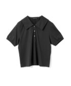 【マーコート/MARcourt】のmizuiro ind ワイドカラーポロシャツ 人気、トレンドファッション・服の通販 founy(ファニー) ファッション Fashion レディースファッション WOMEN トップス・カットソー Tops/Tshirt シャツ/ブラウス Shirts/Blouses ポロシャツ Polo Shirts カットソー Cut And Sew プレミアム Premium ベーシック Basic ポケット Pocket ポロシャツ Polo Shirt ワイド Wide 夏 Summer 無地 Plain Color thumbnail ブラック|ID: prp329100004529354 ipo3291000000032024576