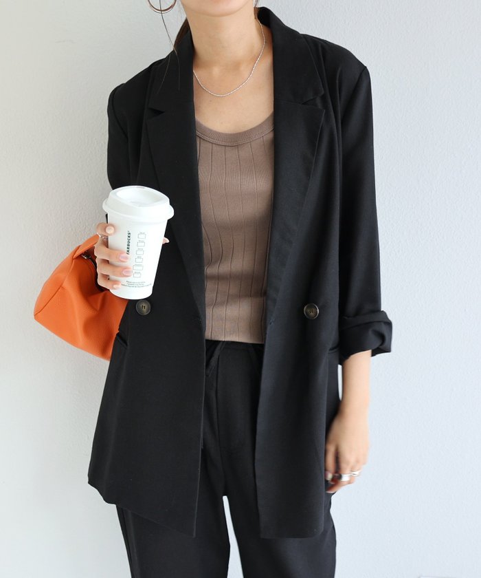 【その他のブランド/Other】のリネンブレンド ダブル ジャケット インテリア・キッズ・メンズ・レディースファッション・服の通販 founy(ファニー) https://founy.com/ ファッション Fashion レディースファッション WOMEN アウター Coat Outerwear ジャケット Jackets ジャケット Jacket ダブル Double リネン Linen 人気 Popularity |ID: prp329100004529360 ipo3291000000032024598