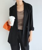 【その他のブランド/Other】のリネンブレンド ダブル ジャケット ブラック|ID: prp329100004529360 ipo3291000000032024600