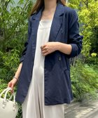 【その他のブランド/Other】のリネンブレンド ダブル ジャケット ネイビー|ID: prp329100004529360 ipo3291000000032024604