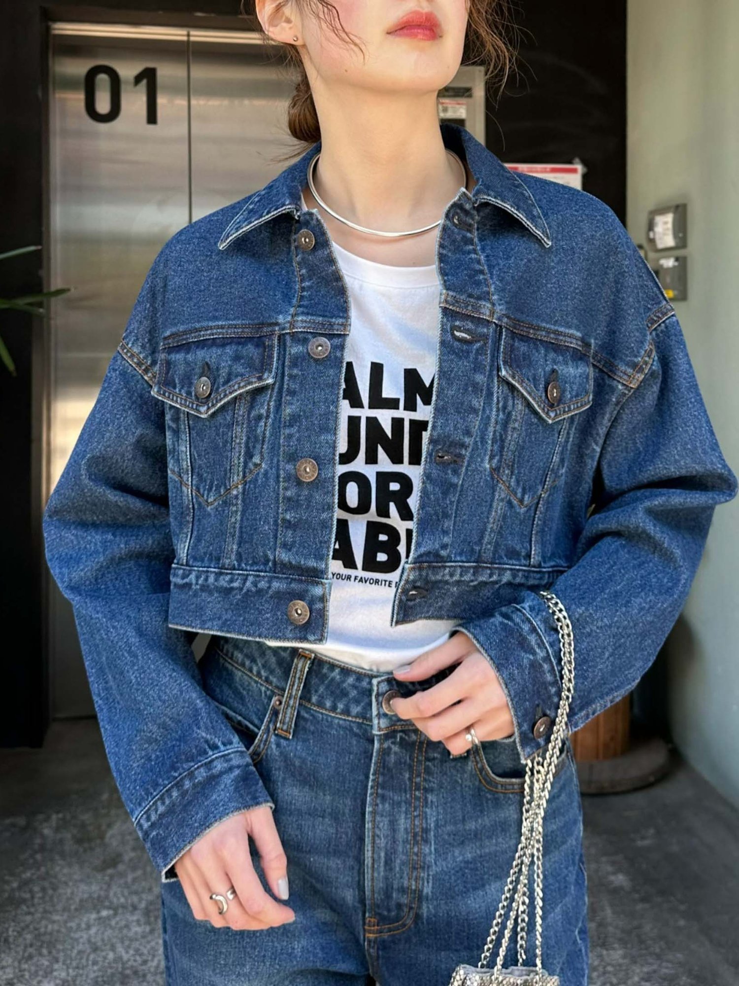 【チャオパニックティピー/CIAOPANIC TYPY】の【KELLY】vintagedenimショート丈ジャケット インテリア・キッズ・メンズ・レディースファッション・服の通販 founy(ファニー) 　ファッション　Fashion　レディースファッション　Ladies' Fashion Online　アウター　Coat Outerwear　ジャケット　Jackets　インナー　Inner　コンパクト　Compact　ショート　Short　ジャケット　Jacket　スラックス　Slacks　デニム　Denim　トレンド　Trend　プリント　Print　ヴィンテージ　Vintage　軽量　Lightweight　ネイビー|ID: prp329100004529370 ipo3291000000032666076