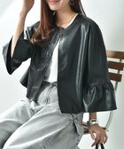 【インタープラネット/INTERPLANET】のフェイクレザーフリルスリーブジャケット 人気、トレンドファッション・服の通販 founy(ファニー) ファッション Fashion レディースファッション WOMEN アウター Coat Outerwear ジャケット Jackets フェイクレザー Faux Leather フェミニン Feminine フリル Frills フロント Front ブルゾン Blouson ベーシック Basic レース Race 今季 This Season thumbnail ブラック|ID: prp329100004529398 ipo3291000000032024758