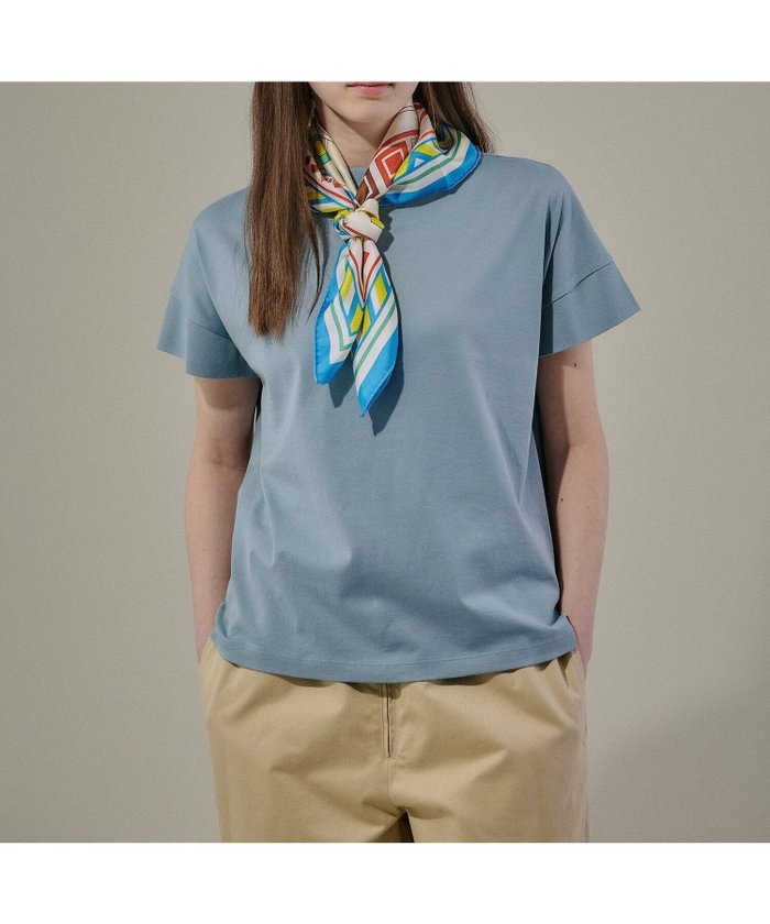 【ビショップ/Bshop】の60/2 ボトルネックTシャツ WOMEN インテリア・キッズ・メンズ・レディースファッション・服の通販 founy(ファニー) https://founy.com/ ファッション Fashion レディースファッション WOMEN トップス・カットソー Tops/Tshirt シャツ/ブラウス Shirts/Blouses ロング / Tシャツ T-Shirts スリーブ Sleeve フレンチ French ボトルネック Bottleneck 定番 Standard |ID: prp329100004529399 ipo3291000000032024759