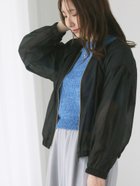 【テチチ/Te chichi】のノーカラーシアーブルゾン 人気、トレンドファッション・服の通販 founy(ファニー) ファッション Fashion レディースファッション Ladies' Fashion Online アウター Coat Outerwear ブルゾン Blouson/Jackets シアー Sheer シンプル Simple スマート Smart ハイネック High Neck バランス Balance ブルゾン Blouson thumbnail ブラック|ID: prp329100004529404 ipo3291000000032610569