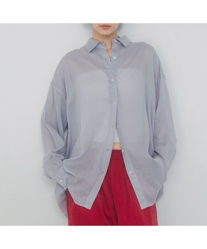 【ジーナシス/JEANASiS】のテンセルリネンシアーシャツ LS インテリア・キッズ・メンズ・レディースファッション・服の通販 founy(ファニー) https://founy.com/ ファッション Fashion レディースファッション WOMEN トップス・カットソー Tops/Tshirt シャツ/ブラウス Shirts/Blouses インナー Inner コンパクト Compact シアー Sheer シンプル Simple ジャケット Jacket ビッグ Big ビンテージ Vintage ボトム Bottom 羽織 Haori リネン Linen おすすめ Recommend |ID: prp329100004529416 ipo3291000000032024825