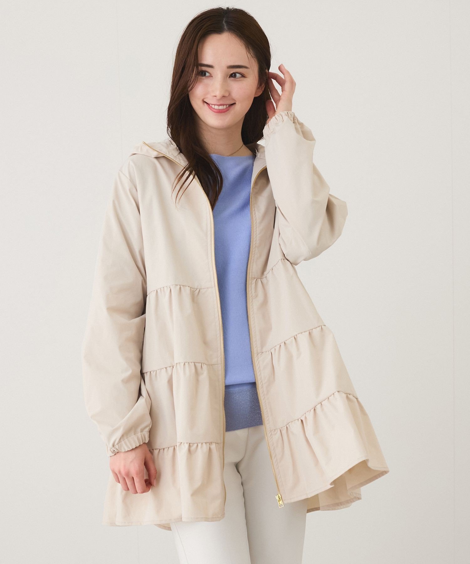 【ジャイロ/JAYRO】のティアードフードブルゾン インテリア・キッズ・メンズ・レディースファッション・服の通販 founy(ファニー) 　ファッション　Fashion　レディースファッション　WOMEN　アウター　Coat Outerwear　ブルゾン　Blouson/Jackets　ブルゾン　Blouson　ポケット　Pocket　ロング　Long　春　Spring　オフホワイト(15)|ID: prp329100004529417 ipo3291000000032024831