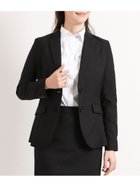 【タカキュー/TAKA-Q】のストレッチウォッシャブル ウール混2ボタンジャケット 黒無地(セットアップ可能) レディース セットアップ スーツ ジャケット ビジネス カジュアル 仕事 通勤 入学 卒業 ハレの日 05黒|ID: prp329100004529440 ipo3291000000032024923
