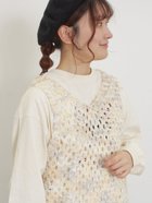 【サマンサモスモス/Samansa Mos2】の透かし柄ニットビスチェ 人気、トレンドファッション・服の通販 founy(ファニー) ファッション Fashion レディースファッション WOMEN トップス・カットソー Tops/Tshirt ニット Knit Tops ビスチェ Bustier ビスチェ Bustier ワンポイント One Point 透かし Watermark thumbnail ベージュ|ID: prp329100004529443 ipo3291000000032024939