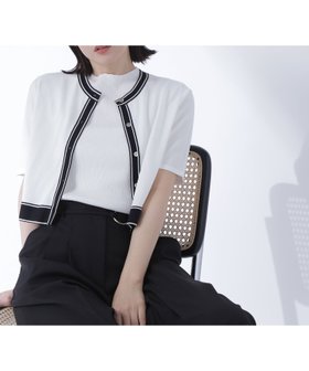【ナチュラル ビューティー ベーシック/NATURAL BEAUTY BASIC】のボトルネックバイカラーアンサンブル 人気、トレンドファッション・服の通販 founy(ファニー) ファッション Fashion レディースファッション WOMEN トップス・カットソー Tops/Tshirt アンサンブル Knit Ensemble おすすめ Recommend アンサンブル Ensemble インナー Inner カーディガン Cardigan コンパクト Compact ノースリーブ No Sleeve 半袖 Short Sleeve |ID:prp329100004529447