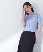 【ナチュラル ビューティー ベーシック/NATURAL BEAUTY BASIC】のボトルネックバイカラーアンサンブル ブルー×オフ2|ID: prp329100004529447 ipo3291000000033636309