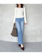 【スナイデル/SNIDEL】の【00サイズあり】Sustainableストレッチフレアデニムパンツ 人気、トレンドファッション・服の通販 founy(ファニー) ファッション Fashion レディースファッション Fashion for Women パンツ Pants & Trousers デニムパンツ・ジーンズ・美脚デニム Denim Jeans & Pants ウォッシュ Washed Finish エレガント 上品 Elegant ストレッチ Stretch, Stretchy Fabric デニム Denim, Jeans Material フレア Flare, Flared ポケット Pocket, Pocket Detail ヴィンテージ Vintage Style thumbnail SKY[082]|ID: prp329100004529835 ipo3291000000033057766