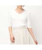 【ミッシュマッシュ/MISCH MASCH】の【2024春夏新作】ベーシック5分袖タックリブニット/MM428304 人気、トレンドファッション・服の通販 founy(ファニー) ファッション Fashion レディースファッション WOMEN トップス・カットソー Tops/Tshirt ニット Knit Tops 2024年 2024 2024春夏・S/S Ss,Spring/Summer,2024 ショルダー Shoulder ベーシック Basic エレガント 上品 Elegant 夏 Summer 春 Spring S/S・春夏 Ss・Spring/Summer thumbnail ホワイト|ID: prp329100004529845 ipo3291000000032295930