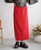【ローリーズファーム/LOWRYS FARM】のカットリブタイトスカート レッド35|ID: prp329100004529848 ipo3291000000032026945