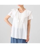 【アナイ/ANAYI】のシアーオーガンジーラッフル ブラウス white|ID: prp329100004529855 ipo3291000000032026980