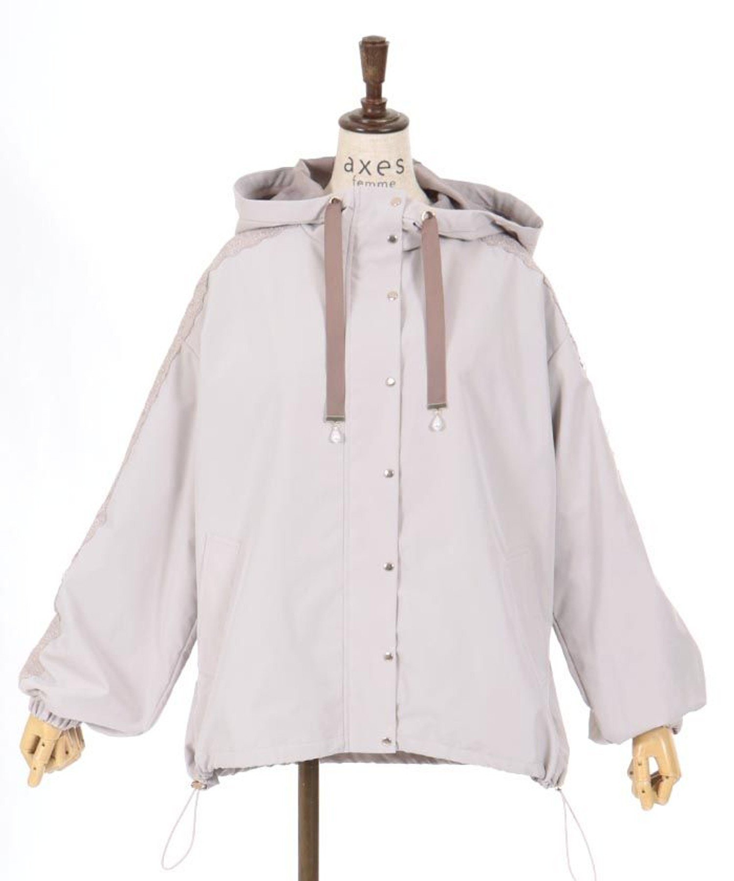 【アクシーズファム/axes femme】の撥水加工マウンテンパーカー インテリア・キッズ・メンズ・レディースファッション・服の通販 founy(ファニー) 　ファッション　Fashion　レディースファッション　WOMEN　トップス・カットソー　Tops/Tshirt　パーカ　Sweats　おすすめ　Recommend　ショート　Short　パーカー　Hoodie　フェミニン　Feminine　ミドル　Middle　ロング　Long　グレージュ|ID: prp329100004529860 ipo3291000000032026996