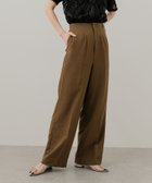 【センスオブプレイス/SENSE OF PLACE by URBAN RESEARCH】の『UR TECH DRYLUXE』リネンライクワイドパンツ BROWN|ID: prp329100004529906 ipo3291000000032027201