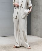 【センスオブプレイス/SENSE OF PLACE by URBAN RESEARCH】の『UR TECH DRYLUXE』リネンライクワイドパンツ GREIGE|ID: prp329100004529906 ipo3291000000032027202