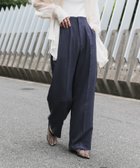【センスオブプレイス/SENSE OF PLACE by URBAN RESEARCH】の『UR TECH DRYLUXE』リネンライクワイドパンツ NAVY|ID: prp329100004529906 ipo3291000000032027208