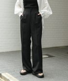 【センスオブプレイス/SENSE OF PLACE by URBAN RESEARCH】の『UR TECH DRYLUXE』リネンライクワイドパンツ BLACK|ID: prp329100004529906 ipo3291000000032027212