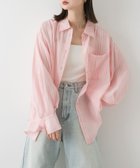 【センスオブプレイス/SENSE OF PLACE by URBAN RESEARCH】のタックポケットシアーストライプシャツ PNK×IVO|ID: prp329100004529907 ipo3291000000032027203