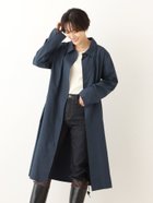 【アフタヌーンティー リビング/Afternoon Tea LIVING】のステンカラーロングコート ネイビー|ID: prp329100004529909 ipo3291000000032027220