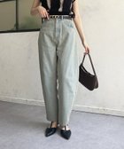 【ゼヴォン/Thevon】の【新色追加】カーブデニムパンツ サックスブルー|ID: prp329100004529930 ipo3291000000032027308