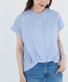 【サニーレーベル/Sonny Label / URBAN RESEARCH】の『WEB限定』フロントタックフレンチスリーブシャツ BLU×OFF|ID: prp329100004529938 ipo3291000000032627849