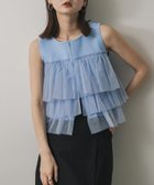 【センスオブプレイス/SENSE OF PLACE by URBAN RESEARCH】のダブルジップフリルニットトップ L.BLUE|ID: prp329100004529945 ipo3291000000032751416