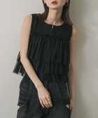 【センスオブプレイス/SENSE OF PLACE by URBAN RESEARCH】のダブルジップフリルニットトップ BLACK|ID: prp329100004529945 ipo3291000000032751420