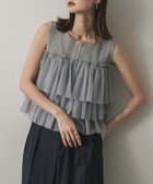 【センスオブプレイス/SENSE OF PLACE by URBAN RESEARCH】のダブルジップフリルニットトップ L.GRAY|ID: prp329100004529945 ipo3291000000032751422