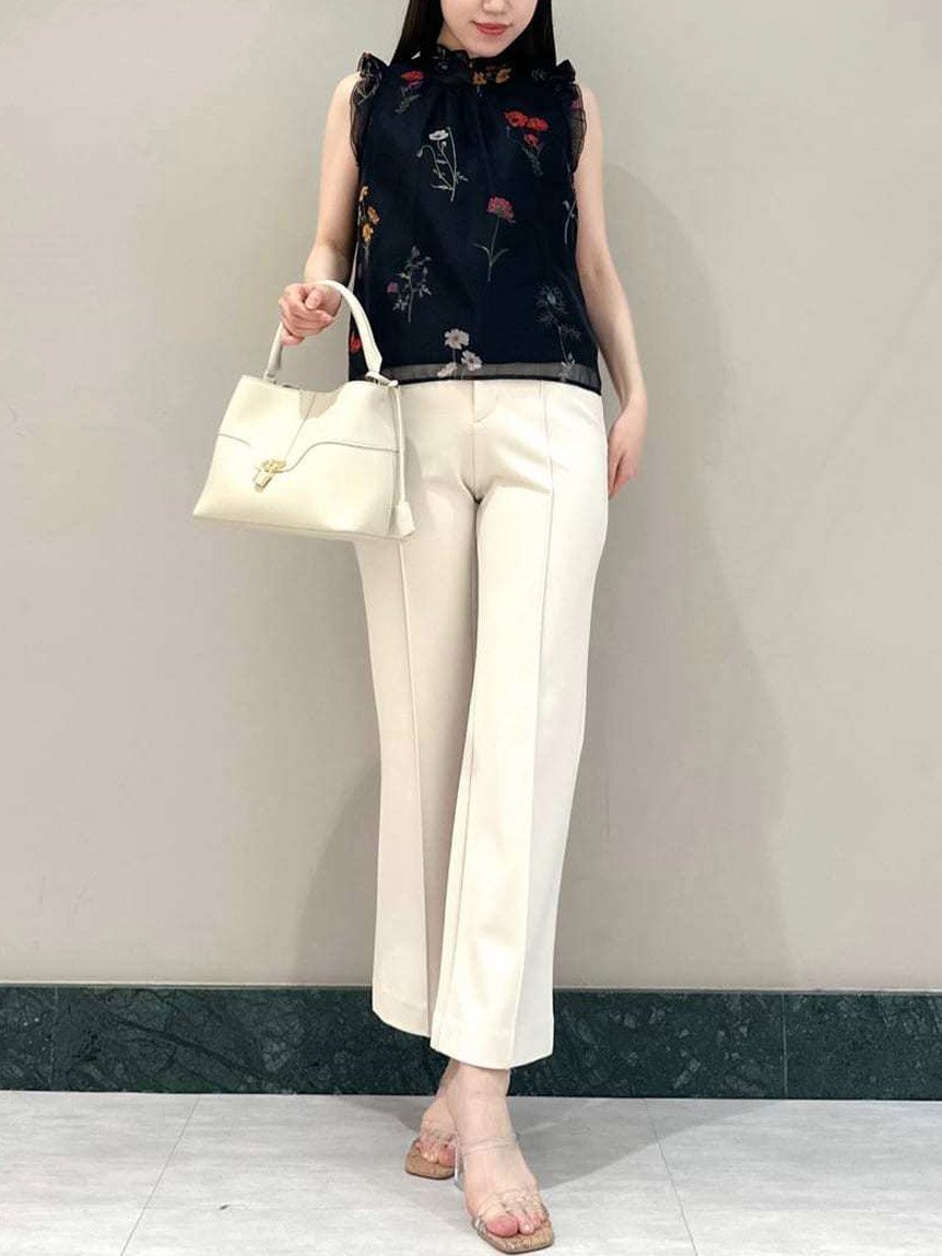 【スナイデル/SNIDEL】のピンタックカットパンツ 人気、トレンドファッション・服の通販 founy(ファニー) 　ファッション　Fashion　レディースファッション　Fashion for Women　パンツ　Pants & Trousers　おすすめ　Recommended / Our Picks　カットソー　Cut and Sewn Top　ストレート　Straight, Straight Cut　セットアップ　Set-Up, Coordinated Outfit　フロント　Front, Front Design　ループ　Loop, Loop Knit　 other-1|ID: prp329100004529976 ipo3291000000032715464
