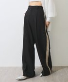 【アダム エ ロペ/ADAM ET ROPE'】の【WEB限定】サイドシャーリングラインワイドパンツ ブラック(01)|ID: prp329100004529980 ipo3291000000033553978