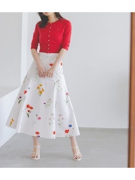 【スナイデル/SNIDEL】のフレアプリントスカート インテリア・キッズ・メンズ・レディースファッション・服の通販 founy(ファニー) 　ファッション　Fashion　レディースファッション　WOMEN　スカート　Skirt　おすすめ　Recommend　エレガント 上品　Elegant　カラフル　Colorful　タフタ　Taffeta　フラワー　Flower　フレア　Flare　プリント　Print　モチーフ　Motif　リアル　Real　今季　This Season　春　Spring　FLOWER[936]|ID: prp329100004529985 ipo3291000000032188458