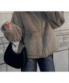 【ジュノア/JUNOAH】の2wayカラージップ中綿ファーコート グレー|ID: prp329100004529987 ipo3291000000032027551