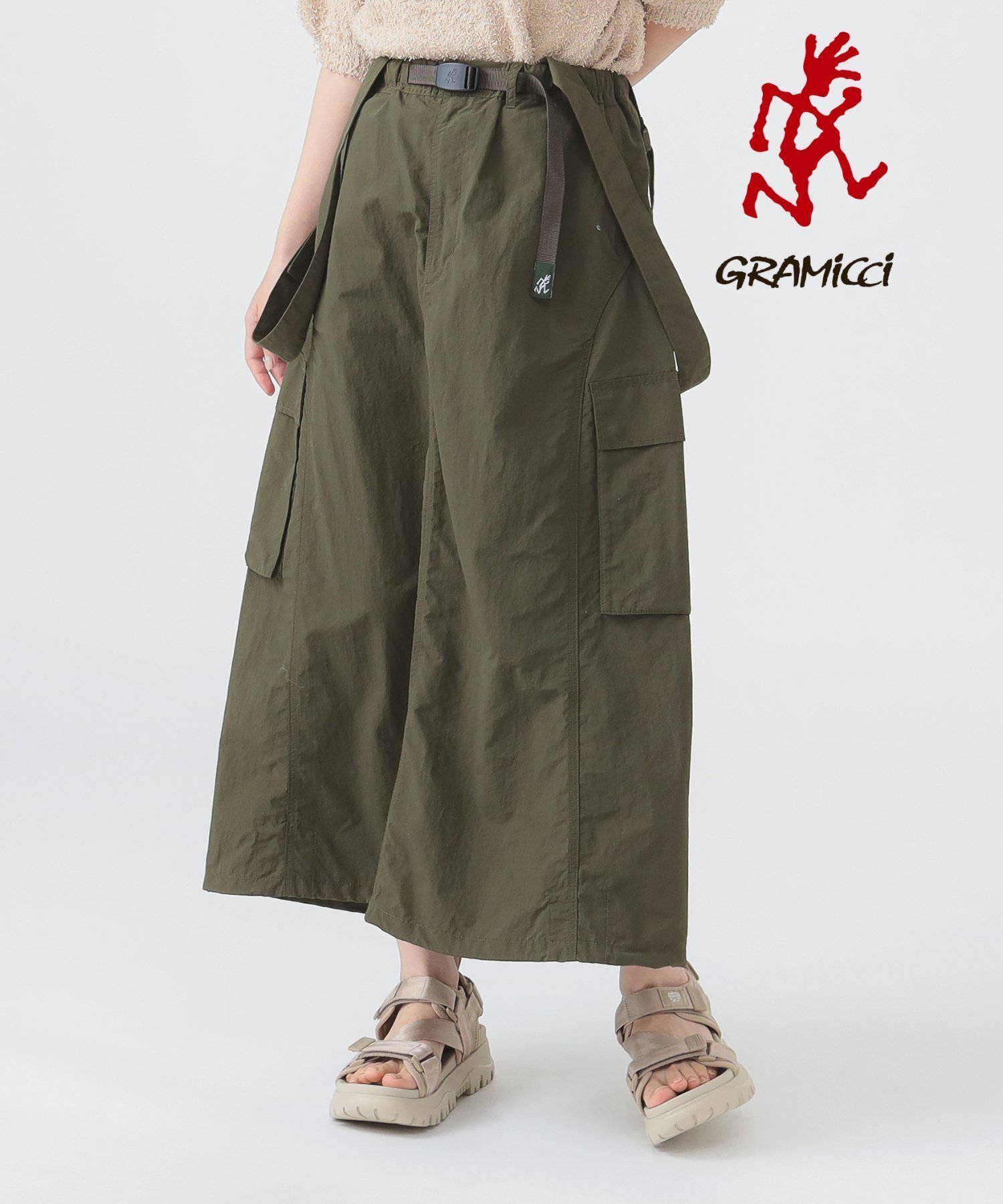 【ビーミングライフストアバイビームス/B:MING LIFE STORE by BEAMS】の【5/15新規値下げ】【別注/撥水/ドライタッチ/2WAY】Gramicci / ナイロン スカート(S~M) 25SS アウトドア サスペンダー付 インテリア・キッズ・メンズ・レディースファッション・服の通販 founy(ファニー) 　ファッション　Fashion　レディースファッション　WOMEN　スカート　Skirt　2025年　2025　2025春夏・S/S　Ss,Spring/Summer,2025　アウトドア　Outdoor　サスペンダー　Suspenders　ドローコード　Draw Cord　バルーン　Balloon　ワッシャー　Washer　別注　Special Order　台形　Trapezoid　DEEP_OLIVE|ID: prp329100004529988 ipo3291000000032115651