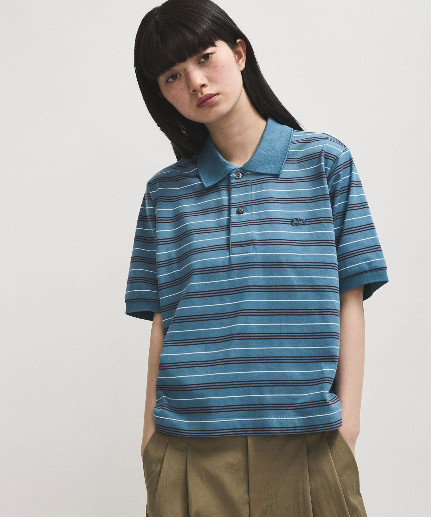 【アダム エ ロペ/ADAM ET ROPE'】の【LACOSTE for ADAM ET ROPE 】別注Multi Border Polo インテリア・キッズ・メンズ・レディースファッション・服の通販 founy(ファニー) 　ファッション　Fashion　レディースファッション　WOMEN　2025年　2025　2025春夏・S/S　Ss,Spring/Summer,2025　別注　Special Order　夏　Summer　春　Spring　S/S・春夏　Ss・Spring/Summer　ブルー系(45)|ID: prp329100004529991 ipo3291000000032027566