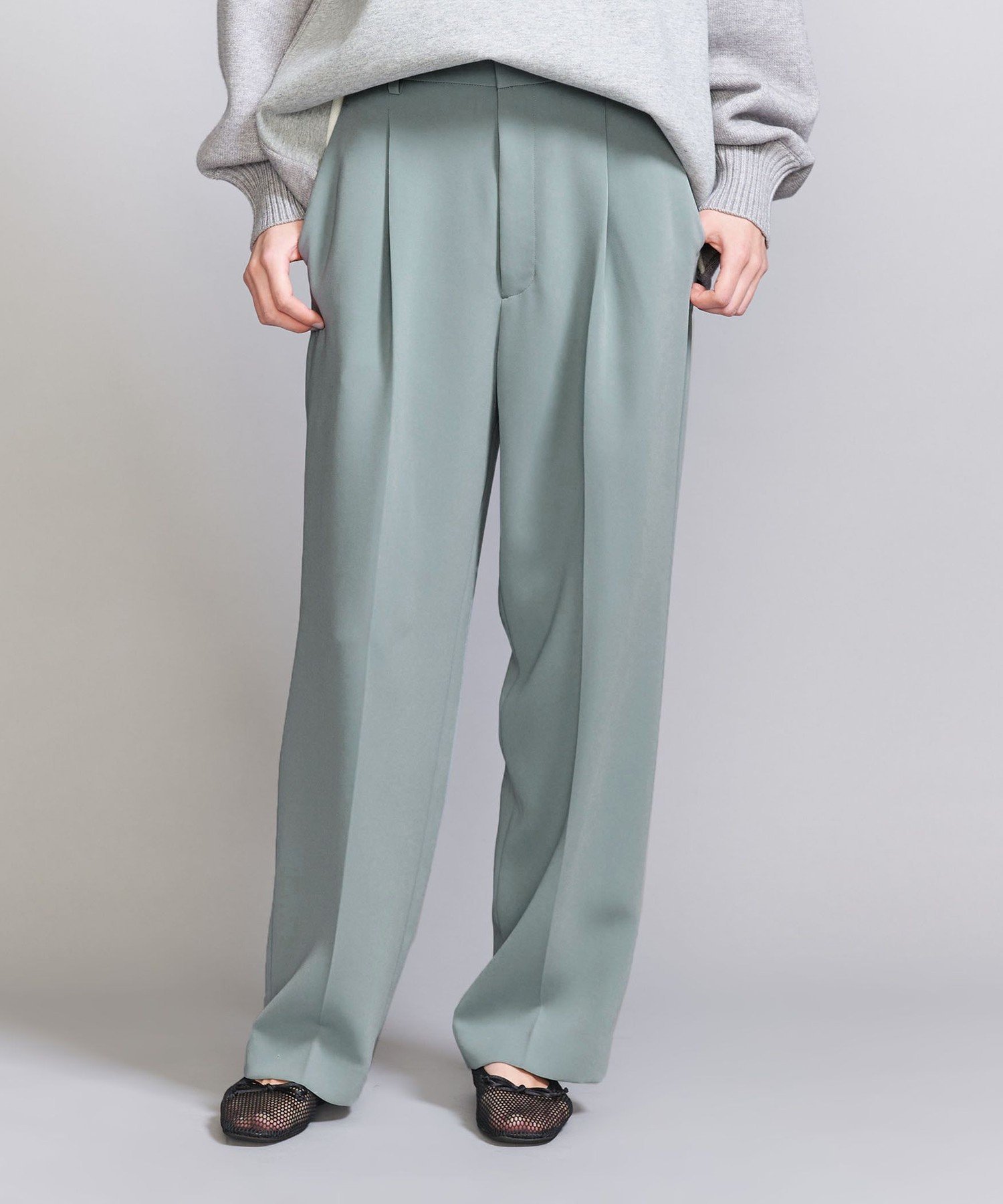 【ビューティ&ユース ユナイテッドアローズ/BEAUTY&YOUTH / UNITED ARROWS】のタックワイドストレート パンツ インテリア・キッズ・メンズ・レディースファッション・服の通販 founy(ファニー) 　ファッション　Fashion　レディースファッション　Ladies' Fashion Online　パンツ　Pants　秋　Autumn/Fall　ストレート　Straight　スマート　Smart　センター　Center　とろみ　Thickness　ダブル　Double　トレンド　Trend　定番　Standard　人気　Popularity　ボトム　Bottom　リラックス　Relax　ルーズ　Loose　ワイド　Wide　おすすめ　Recommend　KELLY|ID: prp329100004529992 ipo3291000000032629090