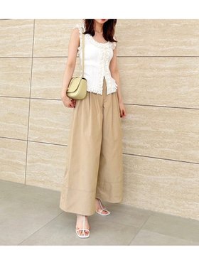 【スナイデル/SNIDEL】の【00サイズあり】バリエワイドパンツ 人気、トレンドファッション・服の通販 founy(ファニー) ファッション Fashion レディースファッション WOMEN パンツ Pants ギンガム Gingham セットアップ Set Up チェック Check デニム Denim トレンド Trend ポケット Pocket |ID:prp329100004529999