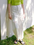 【ミラオーウェン/Mila Owen】の【WEB限定00サイズ】ワイドテーパードカットアウトデニムパンツ WHT[001]|ID: prp329100004530005 ipo3291000000032658087