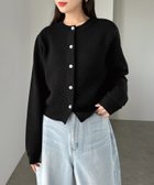 【その他のブランド/Other】のパールボタン 長袖 ニット カーディガン ブラック|ID: prp329100004530020 ipo3291000000032027692