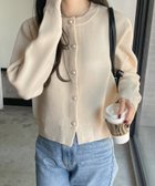 【その他のブランド/Other】のパールボタン 長袖 ニット カーディガン アイボリー|ID: prp329100004530020 ipo3291000000032027696